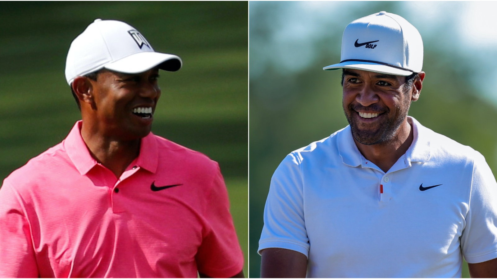 Tony Finau receives CONGRATULATIONS from Tiger Woods after Northern Trust win